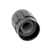 Alüminyum Pot Başlığı 6mm Tırtıklı Mil  6mm Siyah Metal Potansiyometre Rotary Enkoder Ses Voltaj thumbnail 7