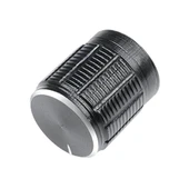 Alüminyum Pot Başlığı 6mm Tırtıklı Mil  6mm Siyah Metal Potansiyometre Rotary Enkoder Ses Voltaj thumbnail 4
