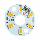 5730 5V 3W 31mm Sarı Led Modül  Aluminyum Pcb 6 Led Lamba Aydınlatma Işık thumbnail 7
