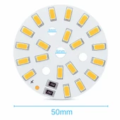 5730 5V 10W 48mm Beyaz Led Modül  Aluminyum Pcb 20 Led Lamba Aydınlatma Işık thumbnail 2