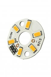 5730 5V 3W 31mm Sarı Led Modül  Aluminyum Pcb 6 Led Lamba Aydınlatma Işık - 5
