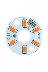 5730 5V 3W 31mm Sarı Led Modül  Aluminyum Pcb 6 Led Lamba Aydınlatma Işık - 7