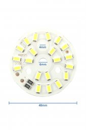 5730 5V 10W 48mm Beyaz Led Modül  Aluminyum Pcb 20 Led Lamba Aydınlatma Işık - 4