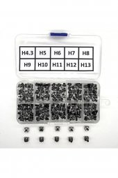200 Adet 6x6mm Tact Buton Set 10 Farklı Yükseklikte 4 Pin Dokunmatik Anlık Basmalı Düğme Anahtar thumbnail 6