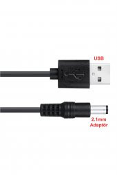 USB 5V to 5.5x2.1mm Adaptör Çevirici Kablo 1.8 Metre Güç Kablosu Kamera Tablet Cep Telefonu - 3