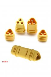 MT30 3 Pin Plug Dişi Erkek Konnektör Soket Çift  RC LiPo Pil Batarya Akü Bağlantı Konnektörü - 4