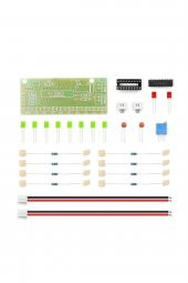 Demonte LM3915 10 Led Vumetre Kit DIY Led Elektronik Ses Müzik Seviye Işık Göstergesi Lehimleme - 5