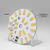 5730 5V 10W 48mm Beyaz Led Modül  Aluminyum Pcb 20 Led Lamba Aydınlatma Işık thumbnail 5