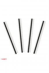 5 Adet 1x40 Pin Erkek Header  Tek Sıra 2.54mm 180 Derece Kırılabilir Bölünebilir Konnektör Soket - 3