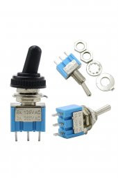 MTS-103 Mini Toggle Anahtar 3A 250V ON / OFF / ON 3 Pin 3 Pozisyon - 3