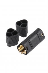 MT60 3 Pin Dişi Erkek Konnektör Soket Çift  Amass 3.5mm 12Awg RC Esc Motor Drone Lityum LiP - 2