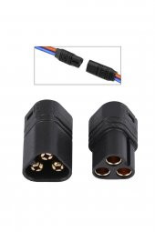 MT60 3 Pin Dişi Erkek Konnektör Soket Çift  Amass 3.5mm 12Awg RC Esc Motor Drone Lityum LiP - 3