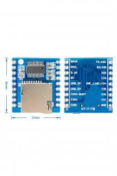 XY-V17B MP3 Wav Ses Çalma Modülü  Micro Sd 32Gb Hafıza FAT16 FAT32 24 Bit Dac - 2