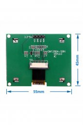 2.2 Inch I2C IIC GM12864 V2.0 Mavi Glcd Modül  ST7567S DC 3.3V 5V - 6