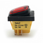 30A 250V On-Off Anahtar  Yüksek Akım Kcd4 4 Pin Buton IP67 Su Geçirmez Led Işıklı Rocker Switch - 2
