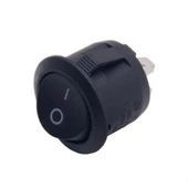 16mm Yuvarlak 2 Pin Anahtar Switch Mini Buton Kcd1 Siyah - 4