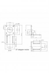 Nema 23 Nema 57 Step Motor L Tip Metal Montaj Parçası Braket Metal Taban Tutucu Montaj - 8