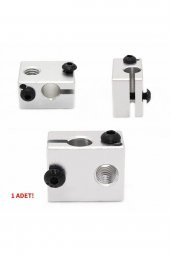 V6 3D Yazıcı Alüminyum Extruder Isıtıcı Blok  1.75 / 3.0mm Filament Uyumlu - 3