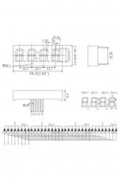0.56" 4 Hane 7 Segment Led Ekran Kırmızı Ortak Katot  14mm 4 Digit Dijital Display Alfanümerik - 8