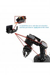Servo Motor Metal Montaj Parçası Braket MG995 MG996R S3003 TD-8120MG - 5