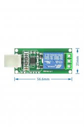 1 Kanal USB Röle Kontrol Modülü  Bilgisayardan Cihaz Açma Kapama Hid Usb NO NC 220V 10A - 1
