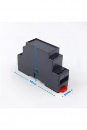 Ray Tip Siyah Plastik Kutu 24 x 59 x 88mm  Elektronik Devre Proje Prototip Sigorta Röle Otomasyon - 1