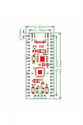 Raspberry Pi Pico RP2040 16Mb Modül  Type C Dual Core 264Kb Arm Cortex-M0+ Micro Kontrolör - 8