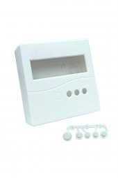 Plastik Proje Kutusu 86x86mm Beyaz  Duvara Yüzeye Montaj Tip 1602 Lcd 3 Buton Elektronik Devre - 3