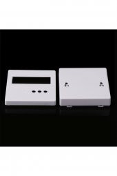 Plastik Proje Kutusu 86x86mm Beyaz  Duvara Yüzeye Montaj Tip 1602 Lcd 3 Buton Elektronik Devre - 7