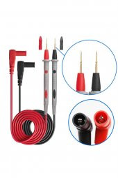 1 Çift İğne Uçlu Multimetre Probu 1000V 20A  Tüm Multimetreler ile Uyumlu Test Ölçüm Kalosu - 3