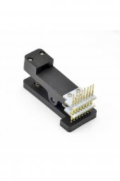 8 Pin Programlama Aparatı  2.54mm Pogo Pin Yaylı Mandal Klips Seri Üretim Entegre - 2