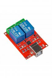 2 Kanal USB Röle Kontrol Modülü  Bilgisayardan Cihaz Açma Kapama Hid Usb NO NC 220V 10A Anahtar - 5