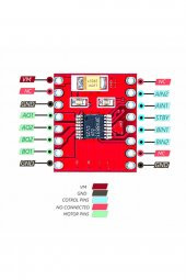 DRV8833 Step Motor Sürücü Modül  DC 10V 1.2A PWM Çift H Köprü 2 Dc Motor TB6612FNG - 5
