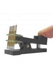 8 Pin Programlama Aparatı  2.54mm Pogo Pin Yaylı Mandal Klips Seri Üretim Entegre - 6