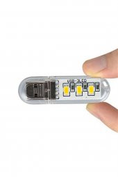 Mini Usb Led Lamba 5730 Smd 3 Led Anahtarlık Portatif Taşınabilir Gece Lambası - 2