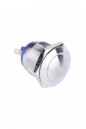 16mm Metal Panel Montaj Yuvarlak Kafa Push Buton NO  DC 6A 12V AC 3A 250V IP67 Su Geçirmez - 2