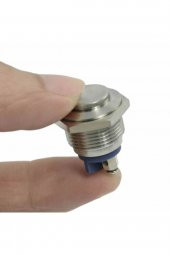 16mm Metal Panel Montaj Yüksek Kafa Push Buton NO  DC 6A 12V AC 3A 250V IP67 Su Geçirmez - 3
