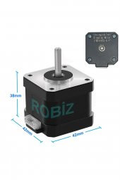 17HS4401S-09 Nema 17 Step Motor 0.28N.m 0.9 Derece 400 Adıım - 1