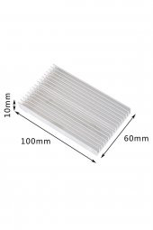 6cm x 10cm x 1cm Alüminyum Metal Soğutucu Blok  Radyatör Amfi Led Entegre Transistor Vga Ram Memory - 4