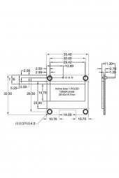 1.3 Inch IIC Mavi Oled Lcd Modül  I2C Seri 1.3 SSH1106 DC 3.3V 5V 128x64 Pixel Grafik - 7