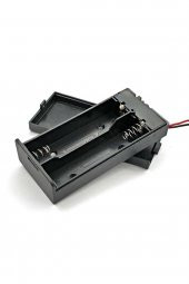18650 2li Pil Kutusu On/Off Anahtar 15cm Kablolu  2 Adet Seri Lityum Lion DC 7.4V Kapaklı Batarya - 6