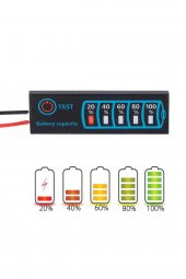 5-30V Pil Kapasite Göstergesi 2S / 8S Li-ion LiFePO4 Kurşun Asit Batarya Akü Seviye Kapasite - 3