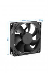 DC 12V FAN 90x90mm 9025 3200Rpm 9x9cm Sessiz 2 Pin Fırçasız Soğutma Kuluçka - 2