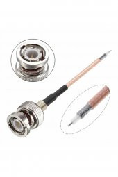 50cm RG316 BNC Erkek Erkek Kablo  50ohm Koaksiyel Uzatma Bağlantı Osiloskop Labaratuar - 8