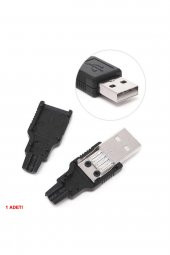 Kutulu Usb Type A Erkek Soket  USB 2.0 4 Pin Plastik Kapak  DIY Tip Elektronik Cihaz Usb - 5