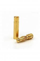 4 Çift 4mm Altın Kaplama Banana Dişi Erkek Soket  40A Pil Batarya Lion Bullet Plug Kablo - 6