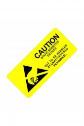 10 Adet Antistatik Uyarı Etiketi  Elektrostatik Elektrik Esd İkaz Caution Dikkat Yapışkan Stiker - 5