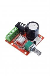 PAM8610 2x 10W Stereo Amplifikatör Modül  DC 6-15V Class D Amfi Devresi Ses Kontrol Potu  4 8 Ohm - 6