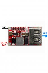 6-24V to 5V 2A USB Voltaj Düşürücü HW384 Mini Usb Çıkış Şarj Taşınabilir Güç Kaynağı Araba Mobil DC - 4