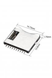 Micro SD Kart Soketi Micro SD Kart Soketi Hafıza Kartı Microsd Kart Bellek Yaylı Kart Algılayıcı 8+2 - 4